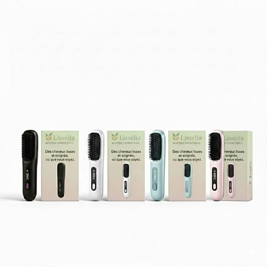 Lissélia Hair PRO™ - Cepillo alisador profesional inalámbrico